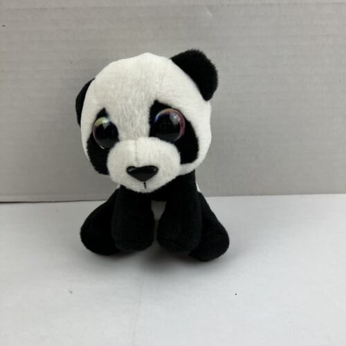 Lump Stars Signature Panda Bear Plush White Black 6" Stuffed - Picture 3 of 4