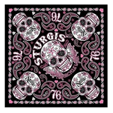 2016 Sturgis Motorcycle Sugar Skull Paisley BIKER BANDANA
