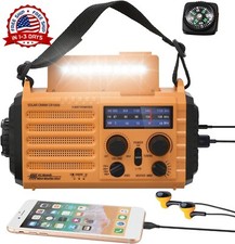 Radio Solar De Emergencia Radio Manual Meteorol gica Manivela Radio AM/FM Carga