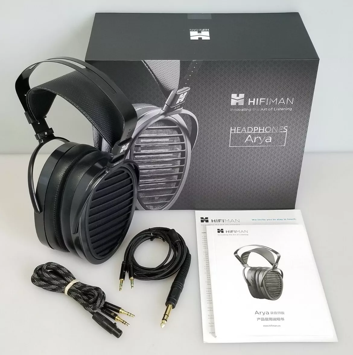 HiFiMan Arya V2 Open Back Planar Magnetic Audiophile Headphones