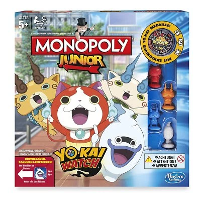 Hasbro Spiele B6494100 - Yo-kai Watch Monopoly Junior, Familienspiel - Deutsch - Bild 1 von 2