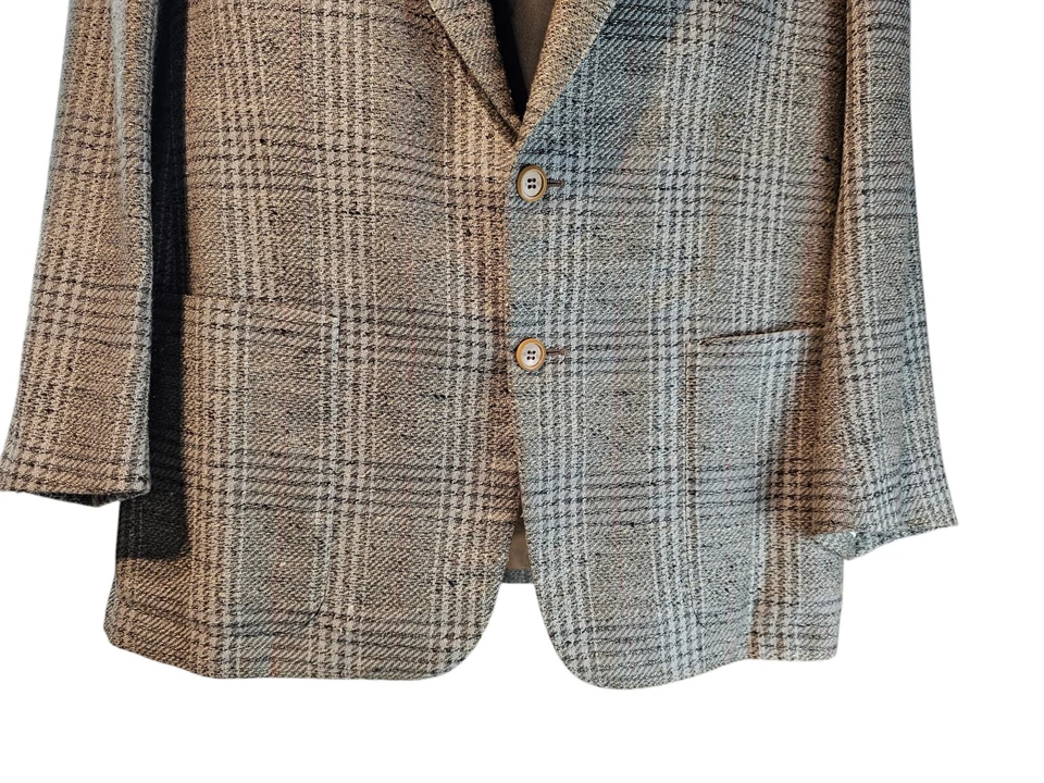 Blazer Para Hombre De Colección Gucci Tweed 2 Botones Satinado Monograma Forrado Talla EUR 52/7 US 42R Foto 3 de 4