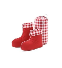 My Down Booties Slippers  Checkered Plaid Comfy Gift