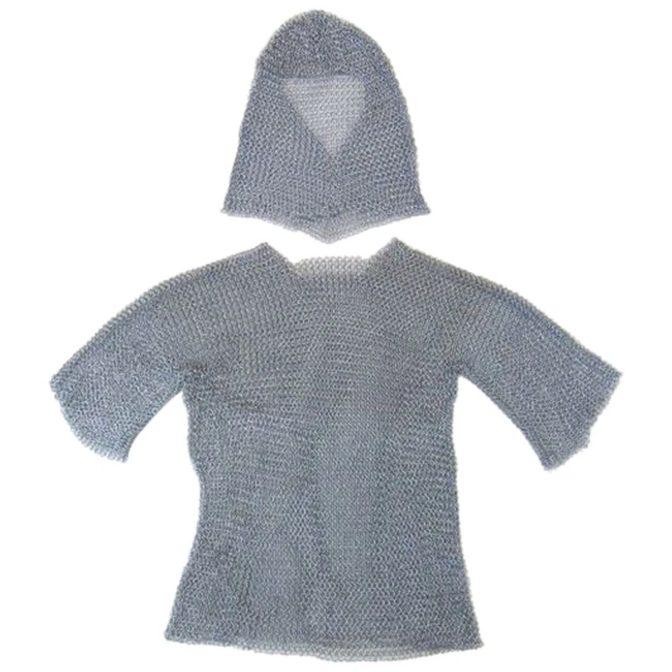 Camisa armadura de cota de malla con capucha Foto 2 de 4