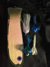 High Percentage 12” Chrome Big Fish Flasher/Paddle And Rigged Flies Combo