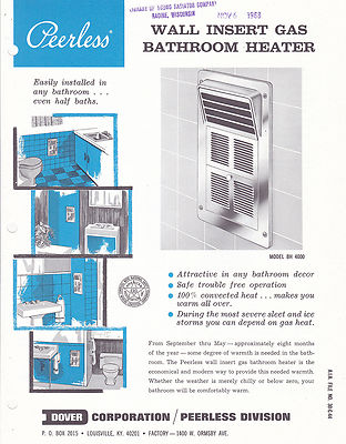 old gas wall heater bathroom
