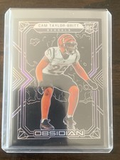 2023 Obsidian Cam Taylor-Britt Purple /100 #192 Rookie Bengals