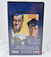 K7 VHS FILM VIDEO FRANCAIS MELODIE EN SOUS SOL GABIN DELON NEUF
