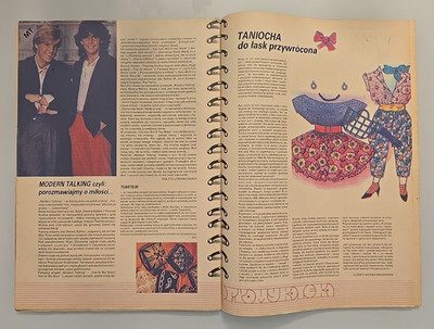 Modern Talking -Polish newspaper + clippings from Finland and Sweden from the 80