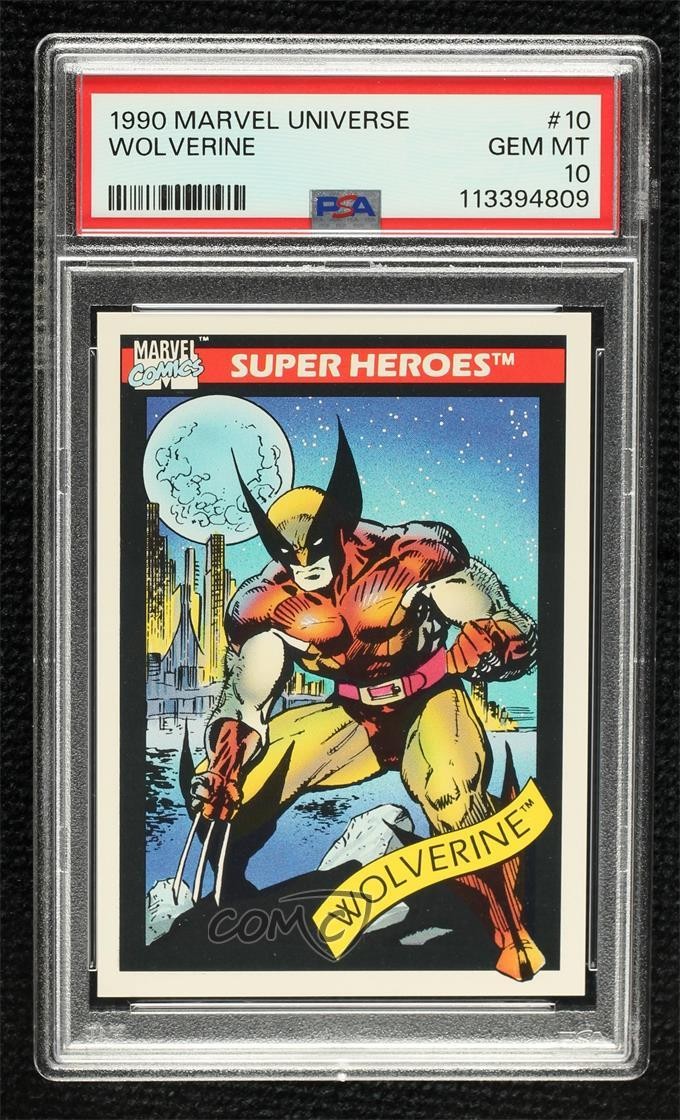 1990 Impel Marvel Universe Super Heroes Wolverine #10 PSA 10 GEM MT 18q4