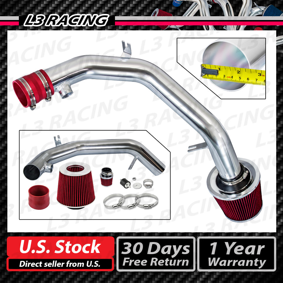 RED COLD AIR INTAKE KIT+DRY FILTER VW 99-05 Golf Jetta MK4 VR6 2.8L