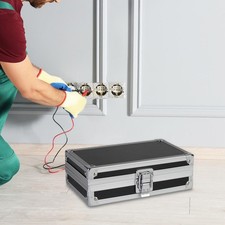 Valigetta portautensili in lega di alluminio, leggera, con chiusura, organizer