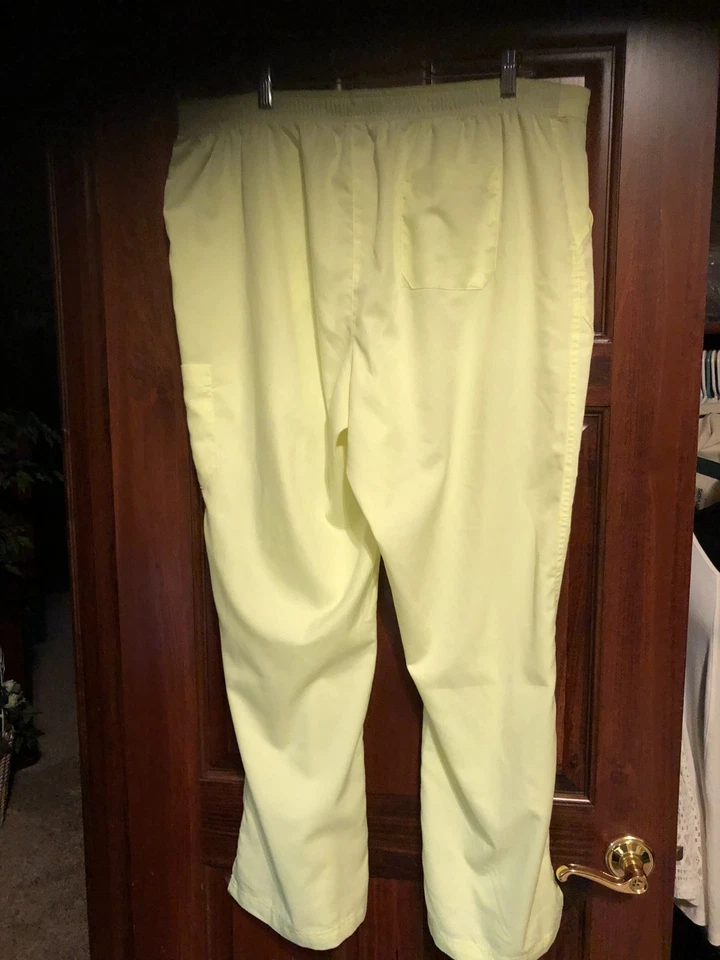 Pantalones Médicos Grey’s Anatomy by Barco Para Mujer Amarillo Neón Cordón 2XL Foto 3 de 4