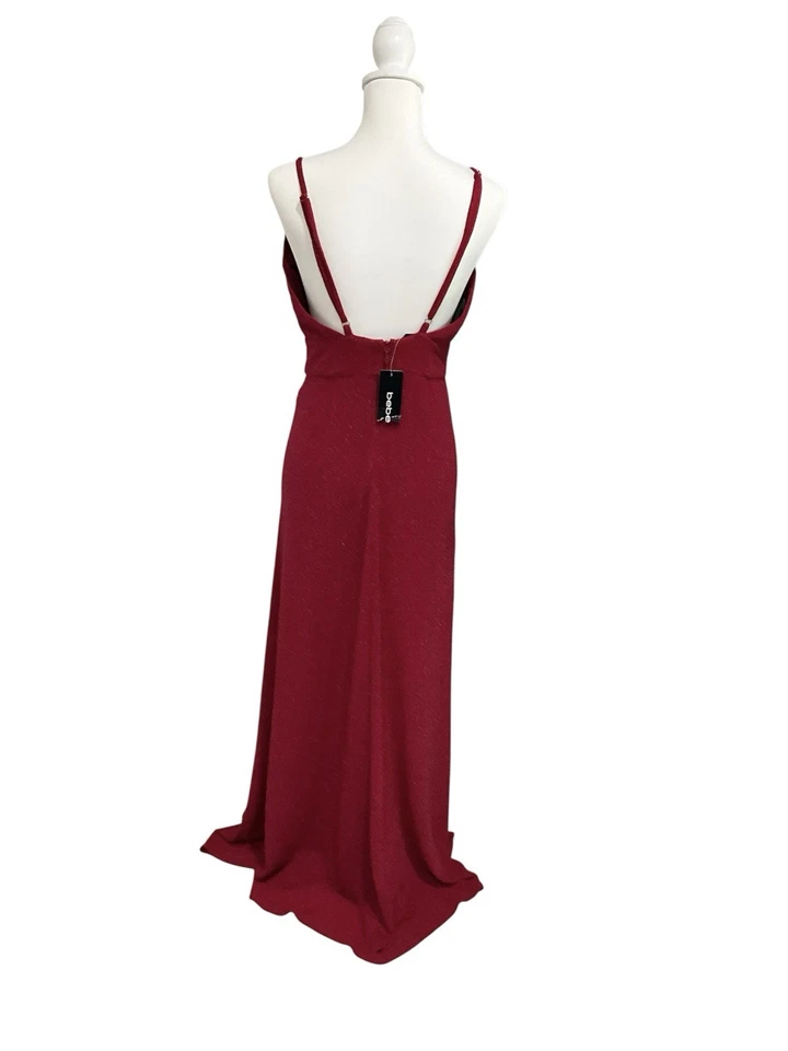 Maxi Vestido Bebe Rojo Brillante Para Mujer Talla Mediana NUEVO Foto 2 de 4