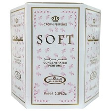 SOFT Box of 6 x 6mL Roll On Perfume Oil Concentrated by Al Rehab Unisex