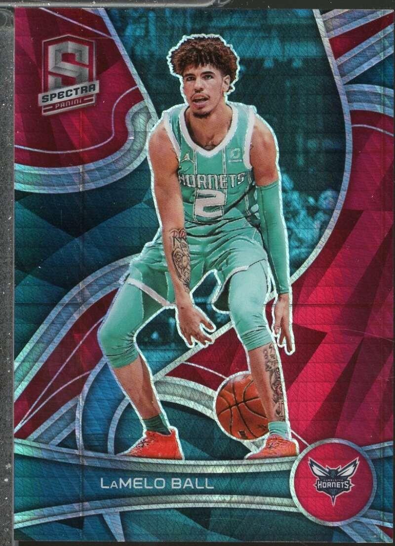 LaMelo Ball Card 2021-22 Panini Spectra Asia Red #1 