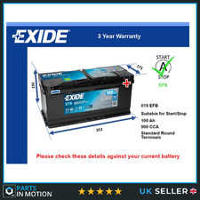 EFB Battery fits AUDI Q7 A5 A7 RS6 A8 S8 R8 SPYDER S7 Stop Start 019 EFB