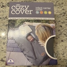 Cozy Cover Infant Carrier Cover Black and Gray Camo White Lining NEW
