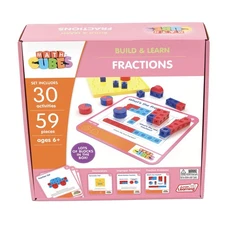 Junior Learning: Mathcubes - Fractions, 30pc Activity Set, Educational Aid, Kids
