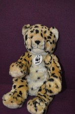 12" Sitting Build a Bear WWF World Wildlife Leopard Cheetah Plush F3