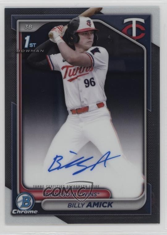 2024 Bowman Draft Chrome Prospect Auto Billy Amick #CPA-BA Auto 7u1