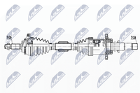 Antriebswelle NTY NPW-TY-174 FüR Toyota Avensis ADT250_ ADT250R CDT250_ CDT250R