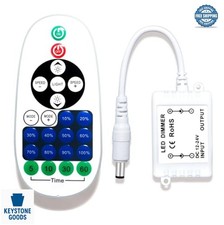 LED Strip Light Remote Controller 23 Key Dimmer 12V 24V DC Single Color RF