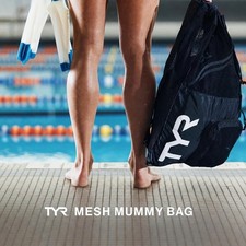 TYR Alliance Big Mesh Mummy Backpack 40L Swim Bag Black LBMMB3