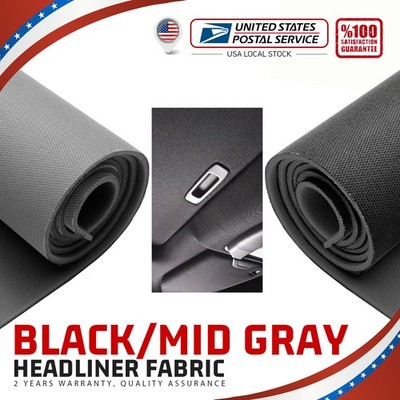 Flat Knit Fabric Headliner Material Car Roof Liner Repair Upholstery Multi Sizes