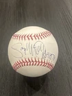 Gary Matthews Autographed OML Baseball - ROY 1973 - Signed Phillies