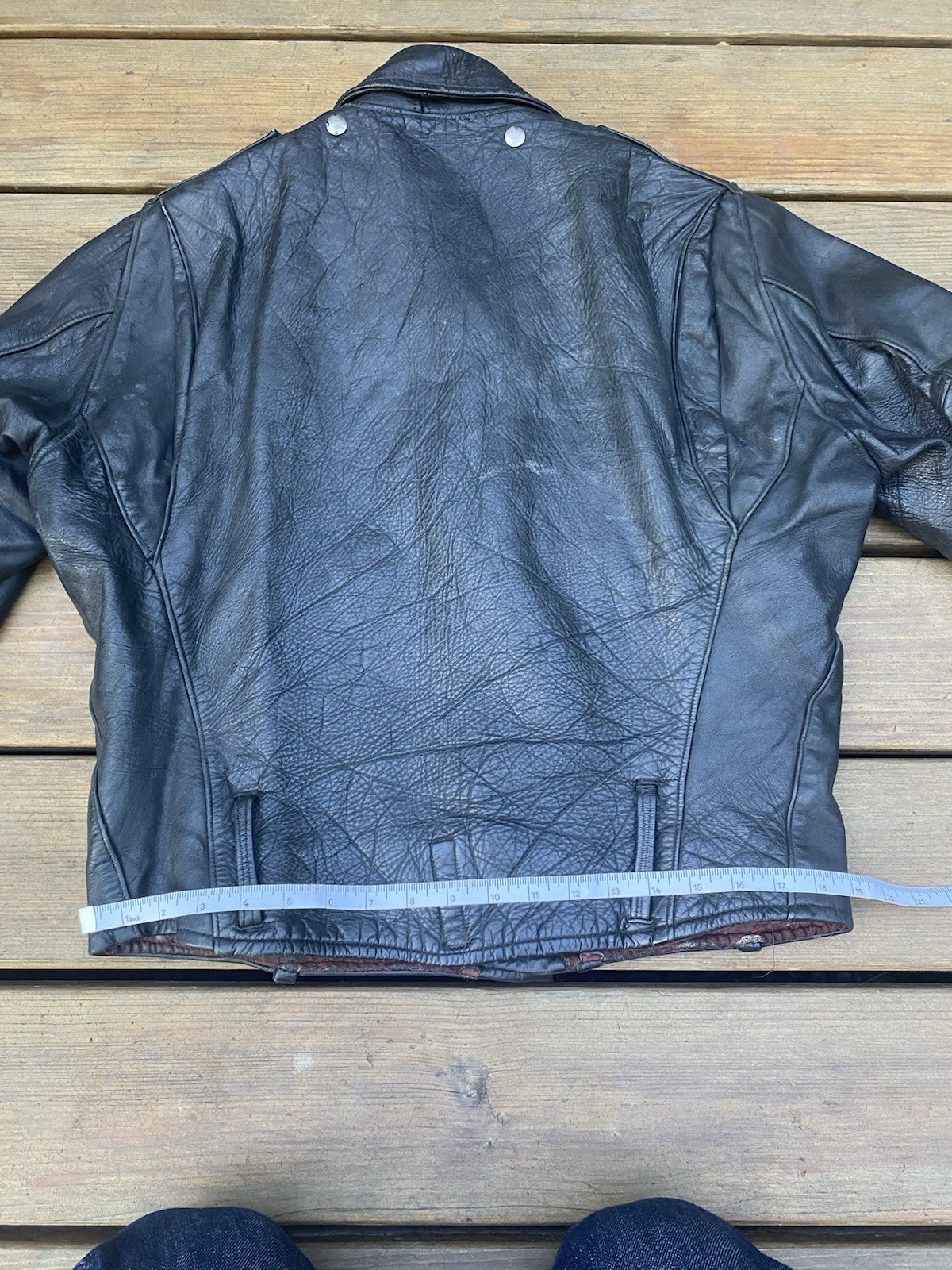 Harley Davidson Cycle Champ vintage leather jacket Horsehide 42