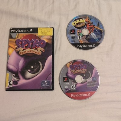 Spyro Enter the Dragonfly and Crash Nitrokart PS2