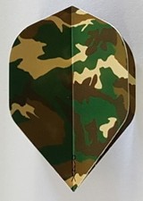 Heavy Duty Dark Camouflage Standard Dart Flights