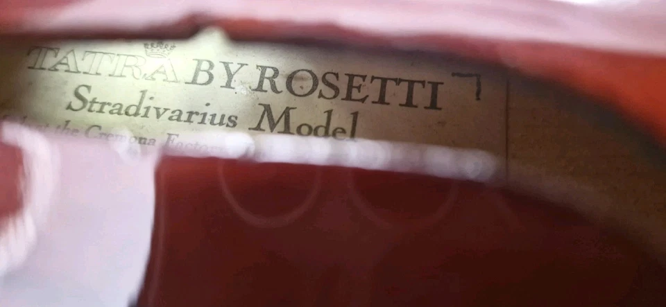Vintage Violin Tatra by Rosetti Stradivarius Model Cremona Factory - Image 3 of 4