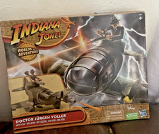 Indiana Jones Worlds Of Adventure Doctor Jurgen Voller Figure Launcher Plane New