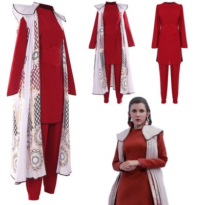 Star Wars 2-The Empire Strikes Back Leia Cosplay Princess Dress Halloween Cloak