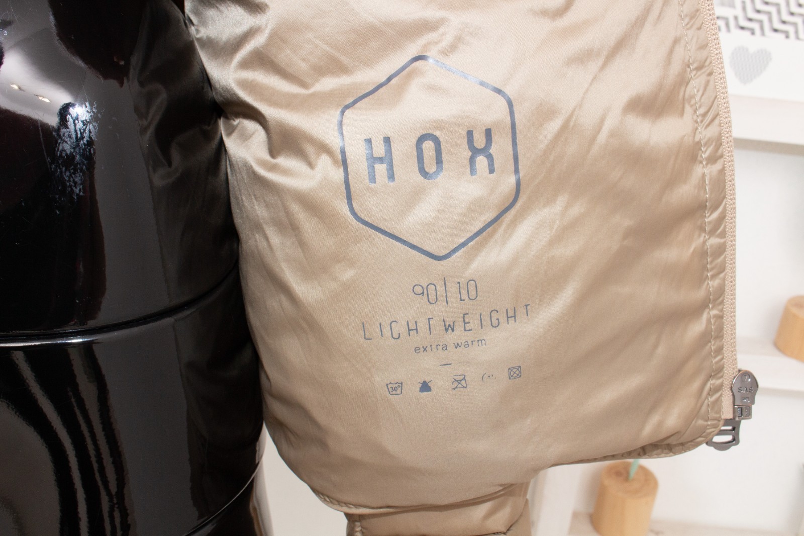 HOX Down Jacket Light Brown Lightweight Extra War… - image 7