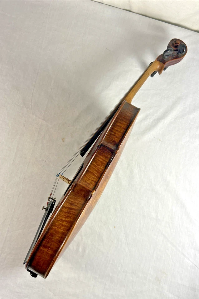 Top Quality Antique VIOLIN w/ 1-Piece Tiger Maple Back Signed CHAS. FAIRMOUNT - Image 4 of 4