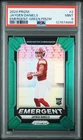 2024 Prizm Emergent Jayden Daniels Green #2 PSA 9 MINT RC ROOKIE