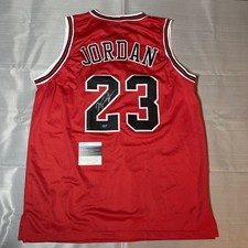 Signed Michael Jordan Jersey Chicago Bulls Red COA Autograph