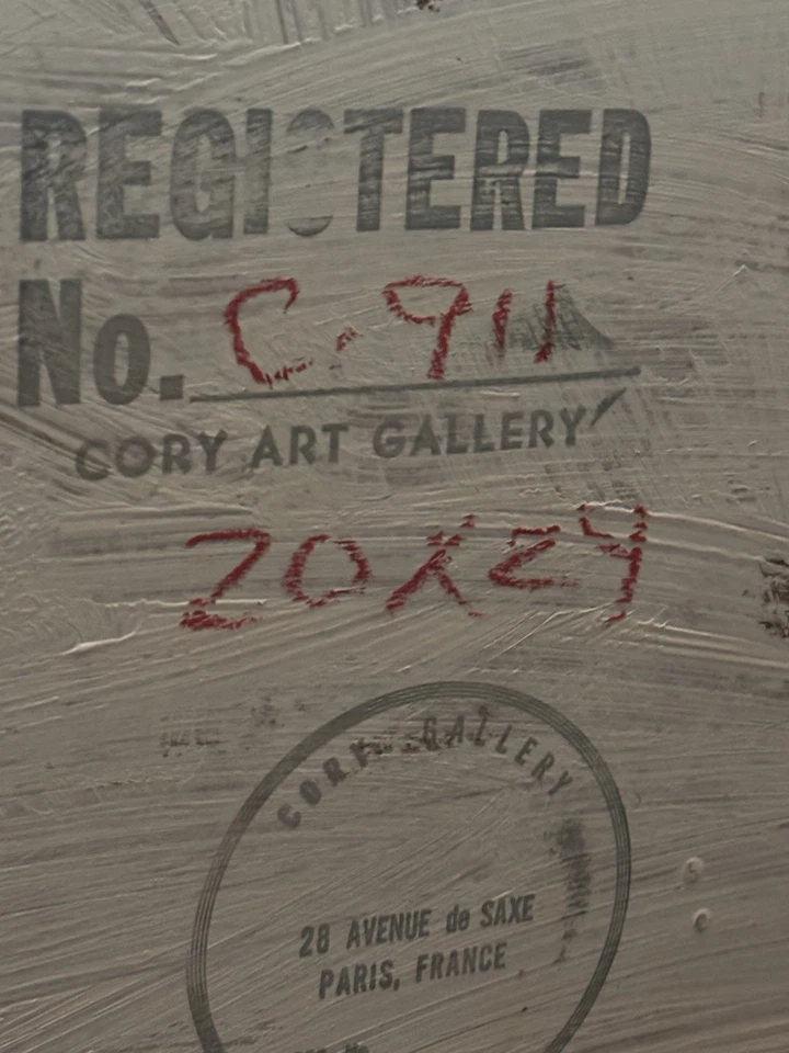 Pintura Original Pascal Cucaro - Exposición Galería de Arte Cory/Firmada Foto 4 de 4