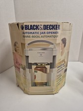 Black & Decker Lids Off Automatic Jar Opener Electric JW200 White Open Box