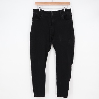 Sandpiper Petite Womens Black Skinny Jeans Size 14P High Rise Stretch Denim