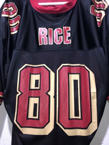 RARE VINTAGE REEBOK Jerry Rice #80 SAN FRANCISCO 49ERS REVERSIBLE Jersey Mens 56 - Picture 17 of 24