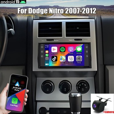 Wireless CarPlay Android 15 Car Stereo Radio WiFi GPS For Dodge Nitro 2007-2012