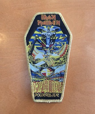 Iron Maiden Powerslave Gold Glitter Woven Patch
