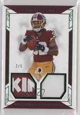 2017 National Treasures Rookie Dual Materials Emerald 2/5 Samaje Perine #17 0g70