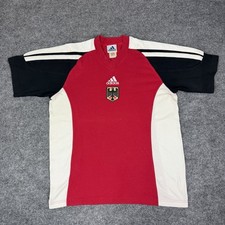 Vintage Adidas Germany Soccer Jersey Mens M Red 2002 2003 Training Shirt