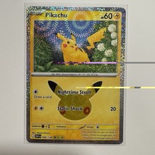 Carta Pokemon Pikachu 30° anniversario 045/128 23/30