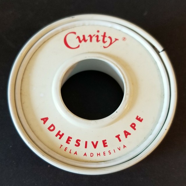 Vintage 1950 Curity WetPruf adhesive tape metal (pretin code) TAPE ON